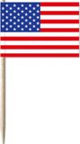 Bellatio Decorations Cocktailprikkers vlaggetjes Amerika/USA - 500 stuks