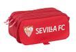 Safta Sevilla FC-etui, groot, gerecycled, voor kinderen, ideaal voor schoolleeftijd, comfortabel en veelzijdig, kwaliteit en duurzaamheid, 21,5 x 8 x 10 cm, Rood, M, Casual