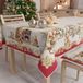 PETTI Artigiani Italiani - Kerst Tafelkleed Vlekbestendig Rechthoekig Tafelkleed voor Keuken, Motief Vintage Xmas, 140x360 cm, 100% Made in Italy