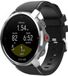 Strap-it Polar Grit X twill siliconen band - zwart