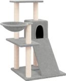 vidaXL Kattenmeubel met sisal krabpalen 82 cm lichtgrijs