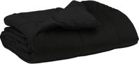 vidaXL Dekbed 200 x 200 cm Zwart 4 seizoenen Ademend