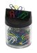 Wedo Paperclips (met magneet rond gevuld, 125 paperclipjes) transparant