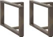 vidaXL Salontafelpoten, T-vorm, 2 stuks, staal, 60 x 25 x (42-43) cm