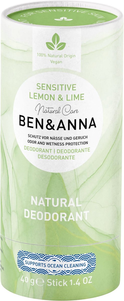 Ben & Anna Ben&Anna - Papertube Lemon & lime - 40 gr