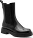 Tamaris Dames Chelseaboot 1-25442-47 007 Zwart Leer/Synthetisch Maat 38 EU