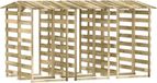vidaXL Pergola's met dak 6 st 100x90x200 cm geïmpregneerd grenenhout