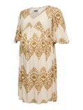 MAMALICIOUS Jurk 'MLZENISA' lichtbruin / wit