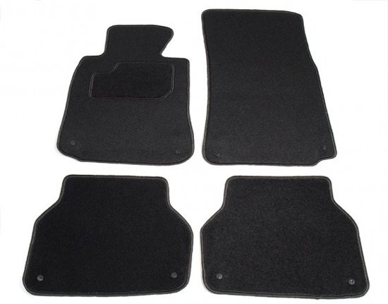 Cargoods Automatten op maat - zwart stof - geschikt voor BMW 5-serie E39 sedan, touring 1995-2003