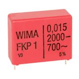 Wima FKP1U002204B00KSSD FKP-filmcondensator Radiaal bedraad 0.22 nF 2000 V/DC, 700 V/AC 10 %