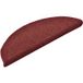 Tapis d'escalier bordeaux demi-rond 30 pièces 56 x 17 x 3 cm