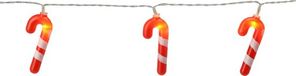 Non-branded Christmas Decoration guirlande lumineuse - cannes de bonbon - 135 cm - batterie