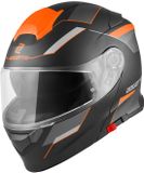 Bogotto V271 Delta Mat Zwart Oranje Systeemhelm - Helm