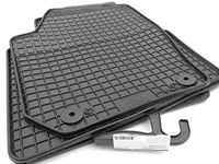 Rubberen Roomster All-weather rubberen vloermatten 4-delig zwart incl. bevestiging
