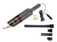 BEPER P202ASP402 Auto Stofzuiger, 75W, Handstofzuiger met Autostekker, Inclusief Accessoires, 3 Meter Kabel, 0.35L Tank en Wasbaar HEPA Filter, Grijs
