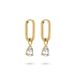 S.Oliver Dames Sieraden – Creolen Van Roestvrij Staal Met Fonkelende Steinanhängern In Verschillende Kleuren – Elegant & Tijdloos Mooi – Perfect Cadeau-Idee