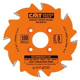 CMT 240.008.04 Biscuit Joiner Blade, 10 cm diameter x 8 tanden, PTFE-gecoat.
