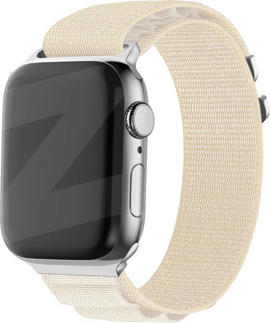 Bandz Nylon loop bandje 'Alpine' - Apple Watch 38/40/41mm - Sterrenlicht