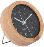 Karlsson Wekker Neat Round - Bamboe - Ø10cm