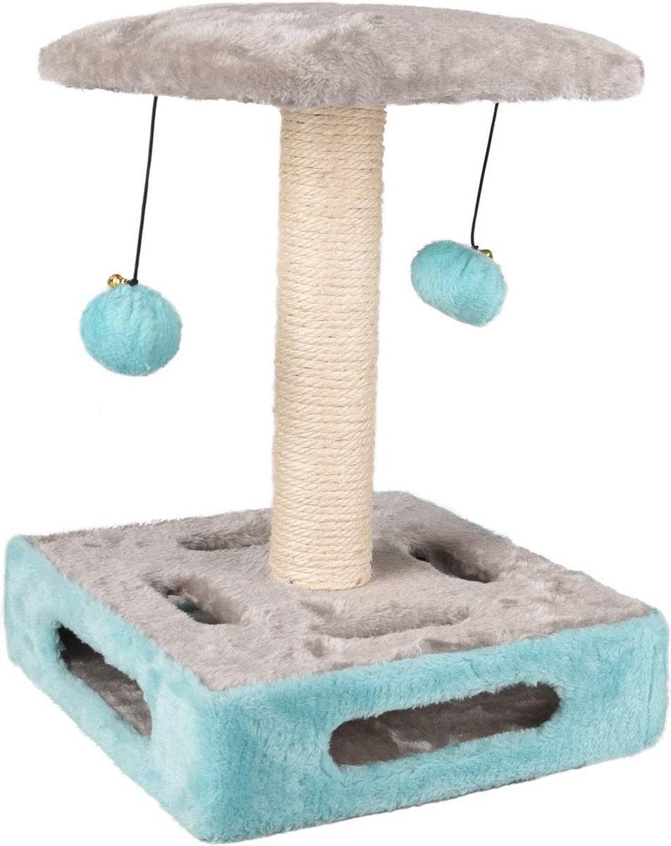 FLAMINGO Krabpaal Cya 1 Turquoise/Grijs - Grijs - 28 x 28 x 39 cm