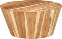 vidaXL Salontafel Ø65x31 cm massief acaciahout