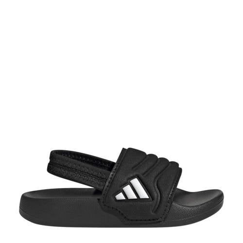 adidas Sportswear Adilette Estrap 2.0 badslippers met hielbandje zwart