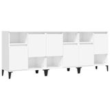 vidaXL Dressoir Wit Bewerkt Hout 60x35x70 cm