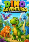DINO ADVENTURES: A PREHISTORIC COLORING JOURNEY