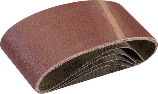 Silverline Schuurbanden 75 x 457 mm - 120 korrel - 5 stuks