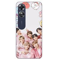 Oppo Etui Oppo A17 Kpop BTS Roze Maniacase