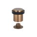 EVI Herrajes I-191-CU Deurstopper Voor Vloer Ø24x30 mm Messing lederen afwerking Zwart rubber Inclusief schroef + expansieplug