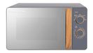 Russell Hobbs RHMM713G Handmatige magnetron in compacte Scandinavische stijl, 5 standen, handgreep en draaiknop in houtlook, timer, ontdooifunctie, eenvoudige reiniging, 17 L, 700 W, grijs