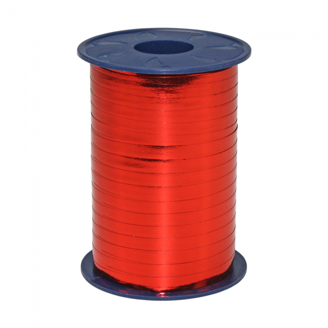 Partywinkel Rood Lint Metallic 250 meter x 5mm