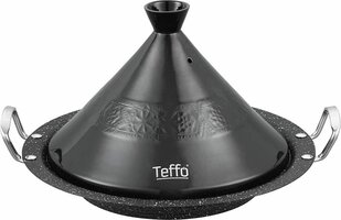 Teffo Tajine - Ø 30 cm - Graniet - geschikt voor alle kookplaten, inclusief inductie - Zwart