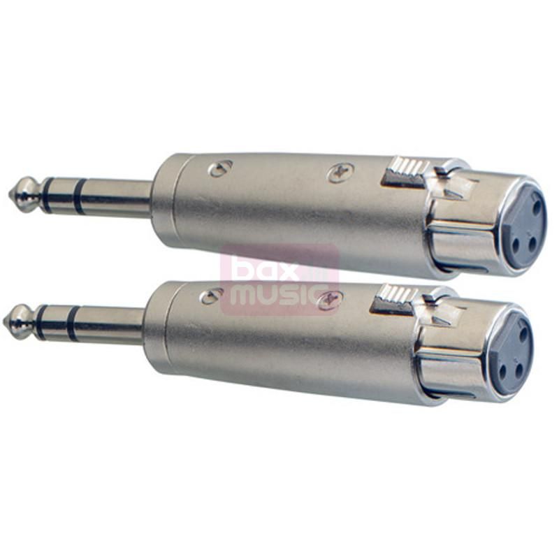 Stagg AC-XFPMSH Verloop XLR female - Stereo Jack male 2 stuks