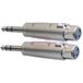 Stagg AC-XFPMSH Verloop XLR female - Stereo Jack male 2 stuks