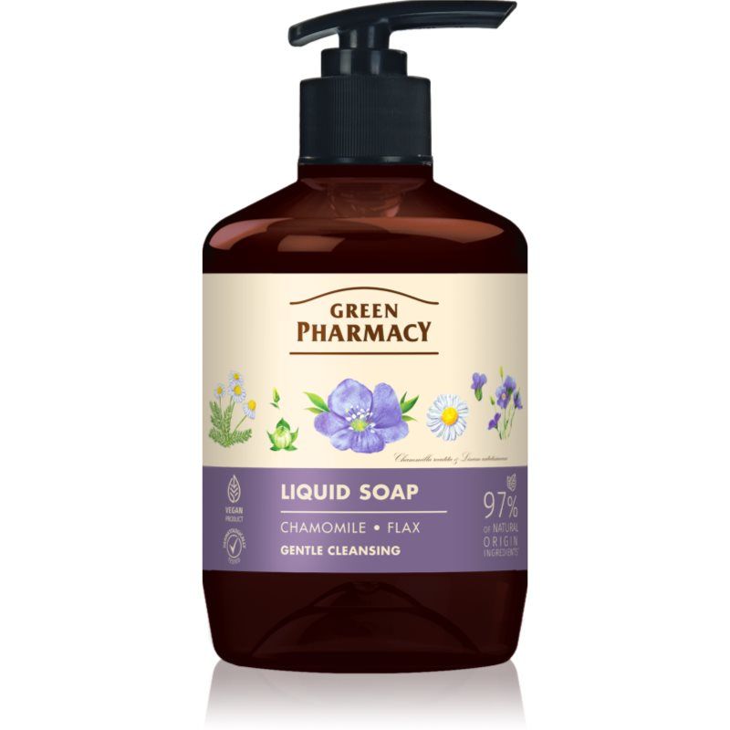 GREEN PHARMACY Chamomile Hand Soap with Flaxseed Oil 460 ml