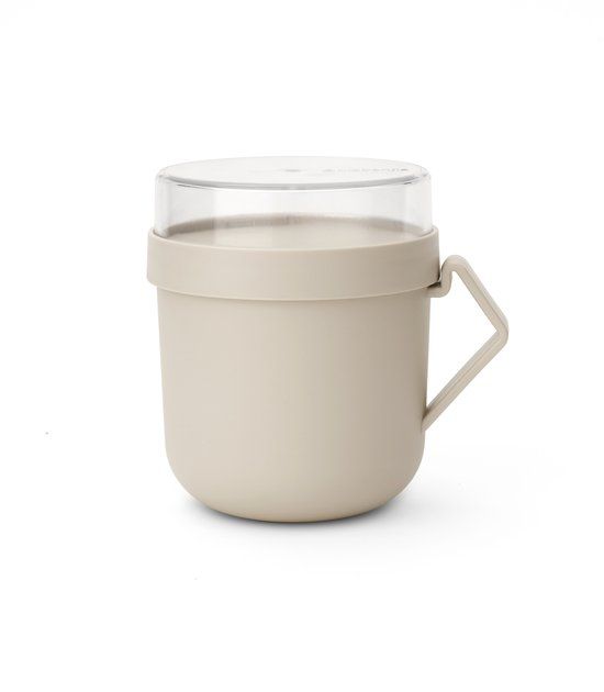 Brabantia Make & Take Soepbeker To Go - 600 ml - Kunststof - Soft Beige