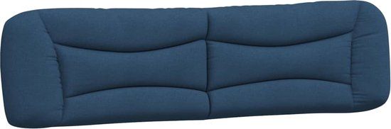 vidaXL Hoofdbordkussen "Hvar" 200 cm Stof Blauw