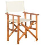 VidaXL Tuinstoel Terras Gecapitonneerde zitting Polyester Bruin, Crème