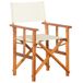 VidaXL Tuinstoel Terras Gecapitonneerde zitting Polyester Bruin, Crème