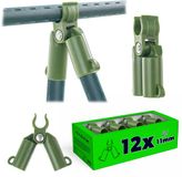 KADAX Connecteur de tige de plante en plastique, connecteur avec charnière pour tiges de plantes, accessoires de jardin pour connecter, aide à l'escalade, supports de tige (11 mm, 12 pièces)
