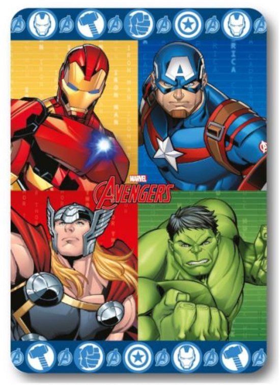 Marvel Avengers Hero Force Fleece deken 100 x 140 cm