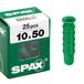 SPAX Spreidpluggen 10 x 50 mm 25 stuks - 4100001000507