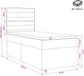 vidaXL Boxspringbed met matras, zwart, 80 x 200 cm, gestoffeerd