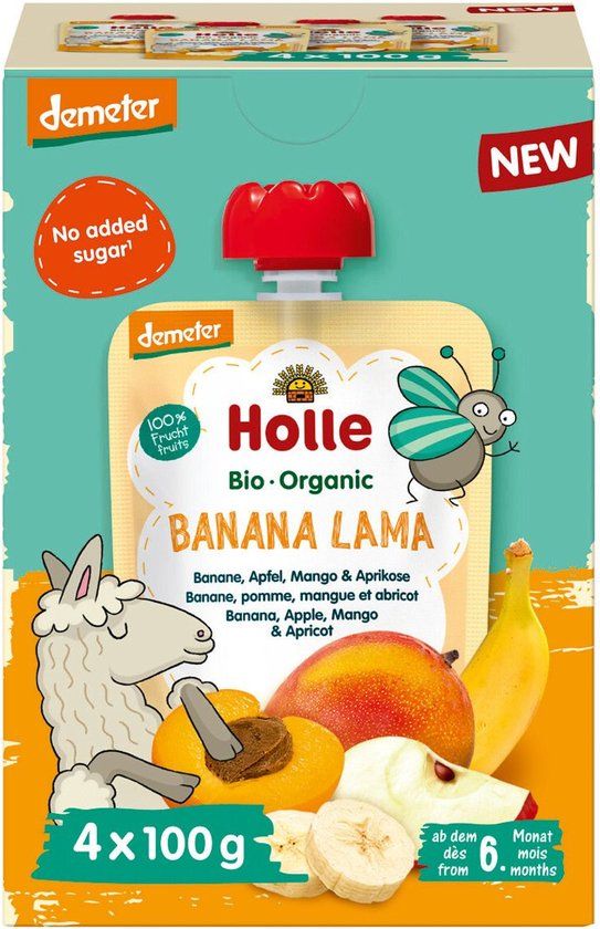 Holle Knijpruit Banana Lama Multipack (4 stuks)