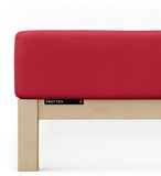 schlafgut Frottex Hoeslaken S - 90x190 - 100x200 285 Red Deep