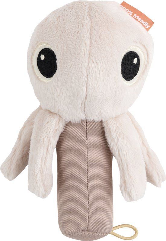 Done by Deer Jelly Sensory Rammelaar Met Spiegel Powder - Roze