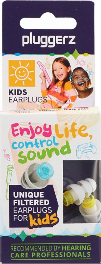 Pluggerz - Earplugs Kids - 1 paar - Wit - Small