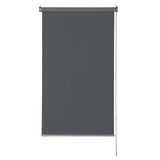 GARDINIA EASYFIX Premium rolgordijn voor verduistering, rolgordijn zonder boren om te lijmen of vast te klemmen, ondoorzichtig, inkijkbescherming, verblindingsbescherming, grijs, 100 x 150 cm (B x H)